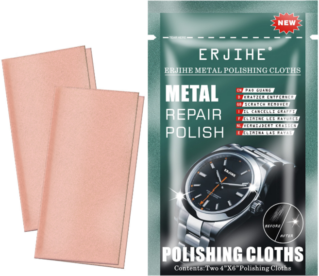 ERJIHE 금속 폴리싱 메탈 시계줄 폴리싱 차이프코드, 1개