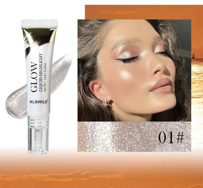 리퀴드 하이라이터 블링 블링 하이라이터 싱글아이섀도우 펄 아이섀도우 리퀴드 아이섀도, 1개, 화이트