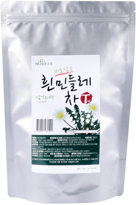 [NK협동조합]흰민들레차 100T/무료배송/대용량, 1개