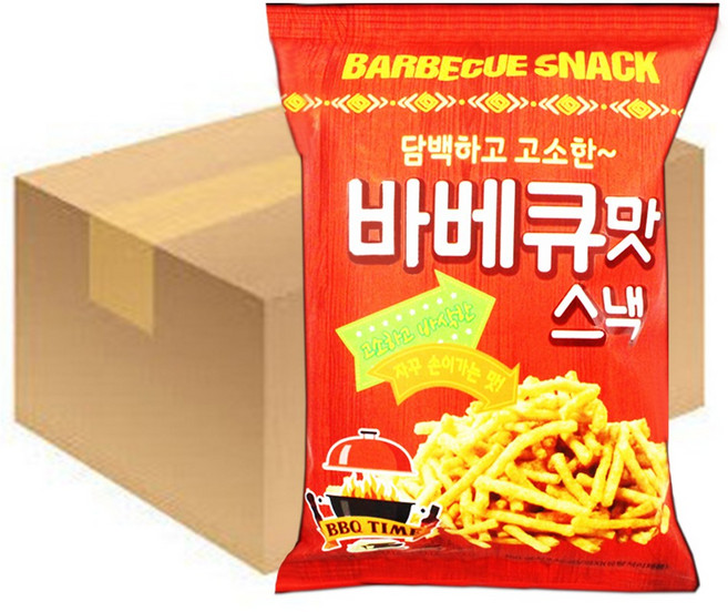 싱싱 바베큐맛 스낵 100g, 20개
