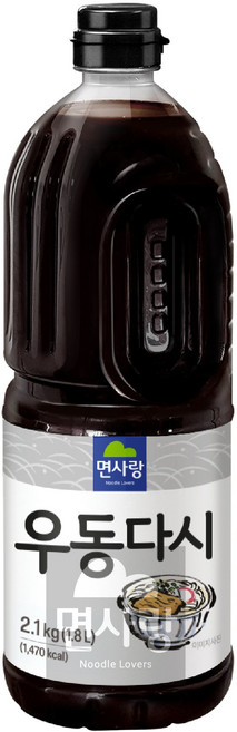면사랑 우동다시 소스, 1.8L, 6개