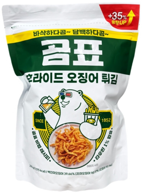 곰표 후라이드 오징어 튀김 200g, 1개, 270g