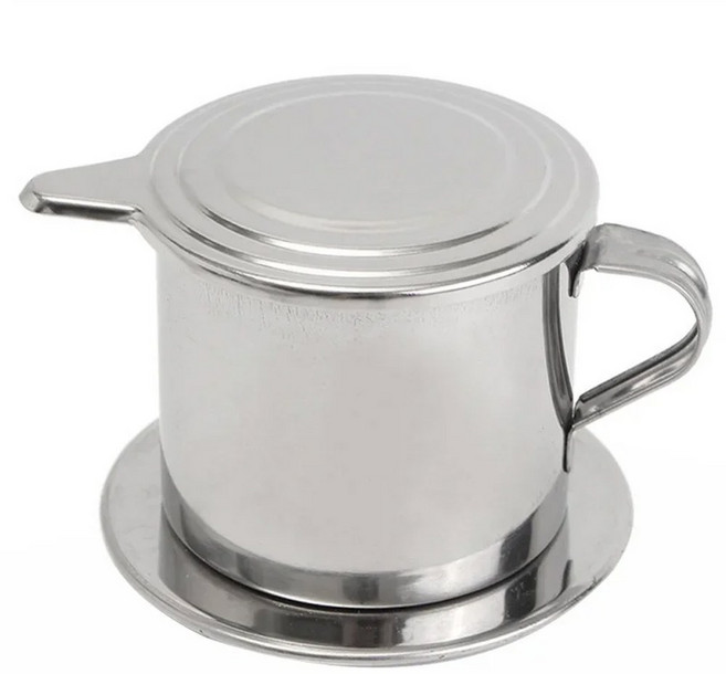 스테인레스 스틸 커피 필터 도구 주방 드리퍼 주입 베트남 냄비 메이커 채반 휴대용 드립