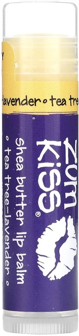 ZUM Zum Kiss 시어버터 립밤 티트리-라벤더 0.15oz, ZUMZumKiss시어버터립밤티트리라벤더015oz, 1개 - 쿠팡