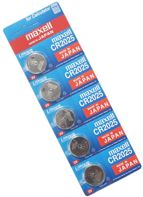 맥셀 2025 건전지 코인 배터리 CR2025 5알