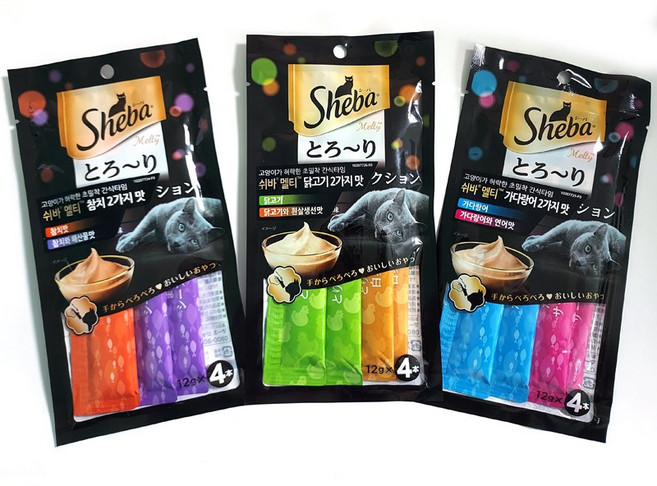 쉬바 멜티 츄르 2가지맛 4개입 5개, 10개, 48g, 참치 2가지맛