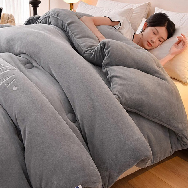 정싱 겨울용 가벼운 양털극세사 이블 캐시미어 이불 두꺼운 타프솜 이불 폴라폴