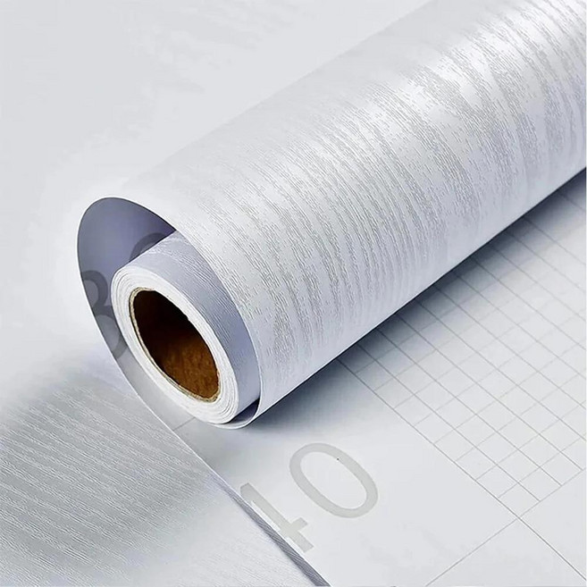 방수 습기 방지 캐비닛 도어 주방 거실 벽지 나뭇결 현대적인 스타일 장식, 40cmX5m, 3. baimuwen / E. 40cmX5m, 1개