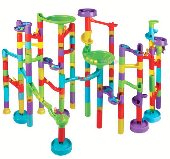 블록 장난감 아이큐 블럭 아기 유아 돌아기 유치원 구슬 굴리기 마블런 150P, 1개