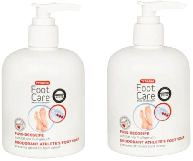 티타니아 발샴푸 풋샴푸 발냄새 보습 세정 300ml X2개, 1개입, 2개