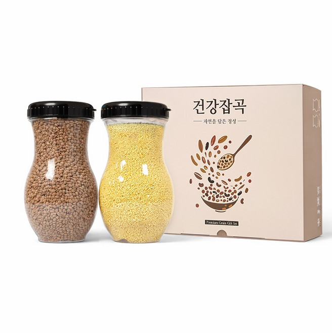 건강잡곡 렌틸콩 기장 세트, 700g, 2개