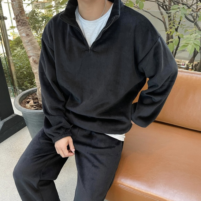 [당일발송] 남자벨벳트레이닝 남자기모트레이닝세트 츄리닝