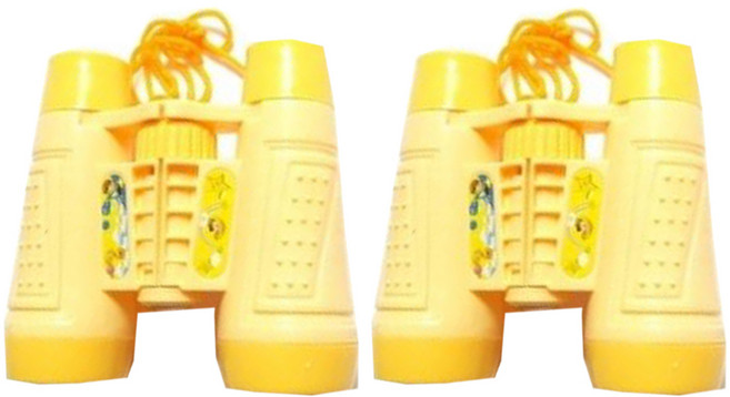 나성 망원경 쌍안경 휴대용 천체 14세이상사용, 옐로우2개입