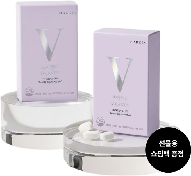 (청담샵 연예인pick) 마르시아 메디퀵 브이캔디, 1박스, 50정 - 쿠팡