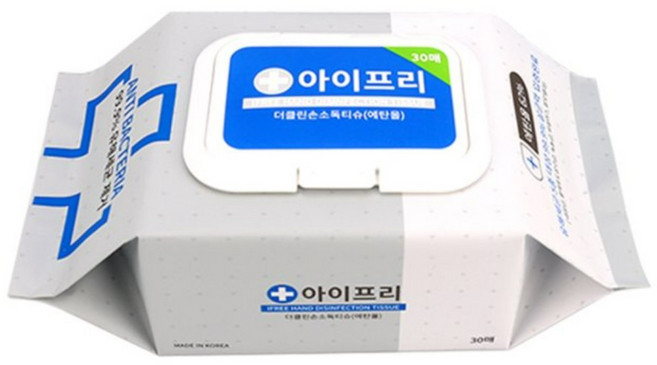 비비앤제이 간편하게 쓰기좋은 일회용 알코올 소독 물티슈 캡형 30매 1팩, 1개