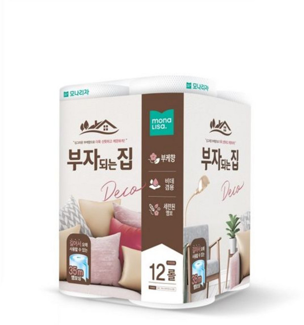 모나리자 부자되는집 35mx12롤 dok+27007pw