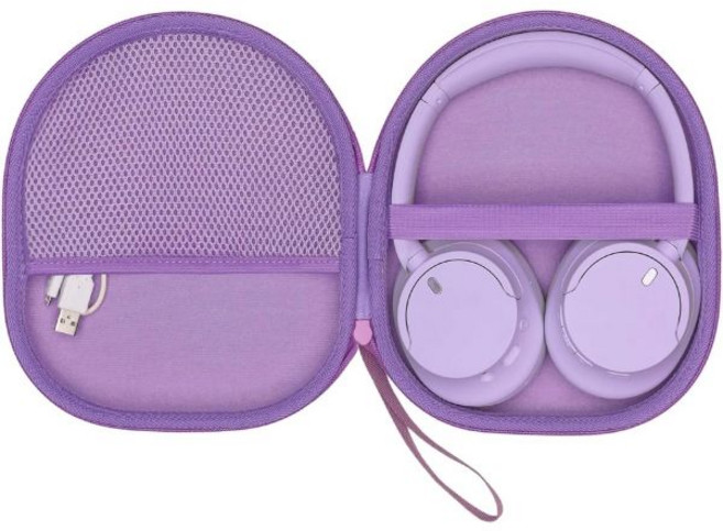소니 WH-CH720N WH-CH520 WH-1000XM4 WH-1000XM5 노이즈 캔슬링 헤드폰과 호환되는 XANAD 케이스 - 보라색, Purple, 1개