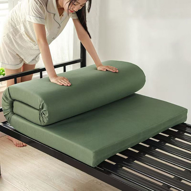 ROYALBELLE 고밀도 해면 군용 학생 기숙사 단일 두꺼운 침대 매트리스 V0805122, 두께10CM 단단한 매트리스가 커버 있음