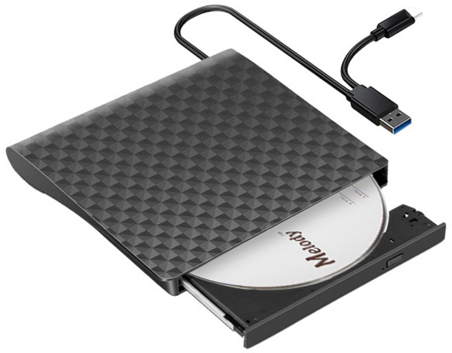 10배 빠른 5G USB3.0 A C타입 읽기전용 외장 ODD CD DVD 드라이브, 1개, ED03
