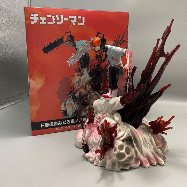 체인소맨 덴지 전기톱 데블 헌터 모형 18cm 피규어, 1개, 1개