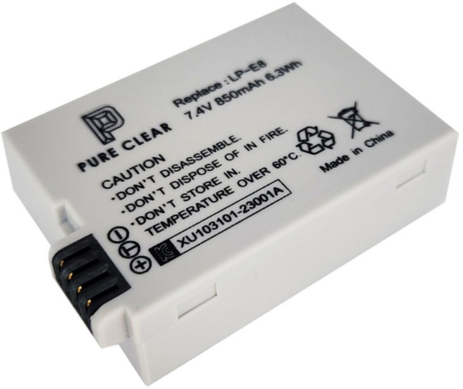 퓨어클리어 캐논 LP-E8 호환배터리 전용충전지 EOS 700D 650D 600D 550D, LP-E8 호환충전지, 1개