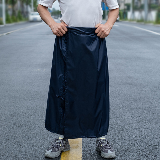러브심플 남녀공용 레인 스커트 골프 비옷 방수 치마, 1개, 네이비