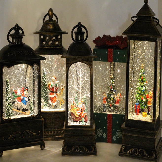 크리스마스 오르골 led 스노우볼 워터볼 선물 모음, 하우스 레드산타 2118A