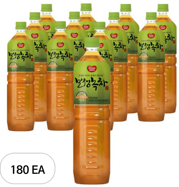 동원보성녹차 음료, 1.5L, 180개