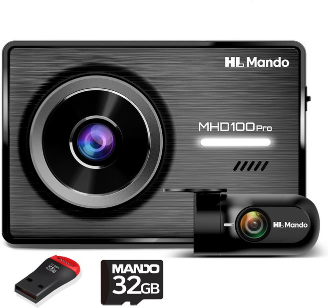 만도 2채널 블랙박스 MHD100 32G WiFi 풀HD/(리더기)포함 F/HD 초절전 주차대기 56일 ADAS 음성녹음 무상AS 2년 고선명LCD/전국AS, 32G+자가장착+리더기+쿠폰, 자가장착, 32GB