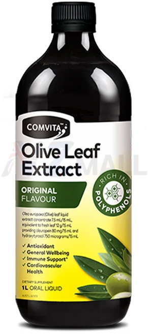 100% 호주산 명품 컴비타 풍부한 폴리페놀 순수 천연 올리브 잎 추출액 대용량 1 리터, 1L, 1개 - 쿠팡