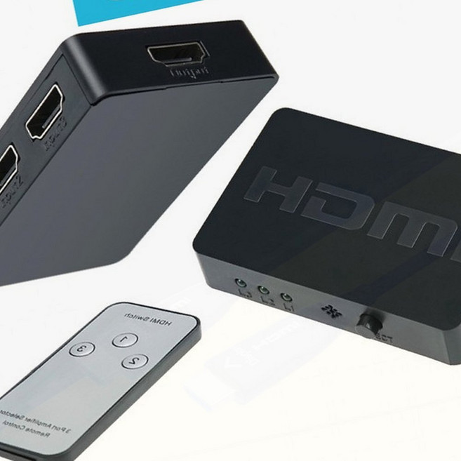 고해상도스위치 가정거실 3대1 탄탄한소재 HDMI 리모컨 선택기 고해상 UHD 스위치, 1개, 상세페이지 참조