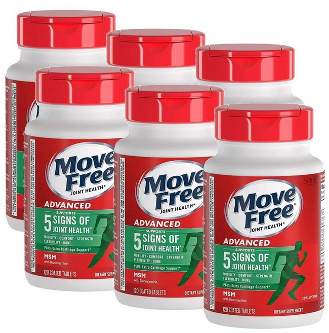 쉬프 무브프리 어드밴스드 조인트헬스 MSM Schiff Move Free Advanced, 6개, 120정