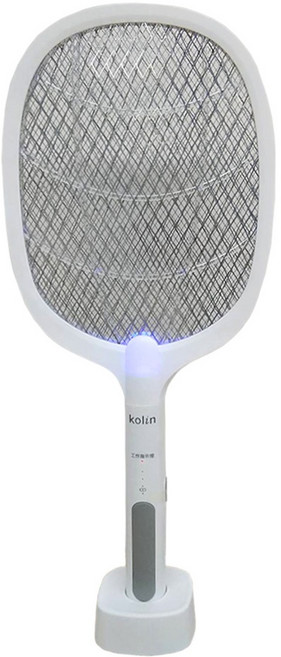 kolin歌林二合一充電式電蚊拍(滅蚊拍 捕蚊拍 捕蚊燈 滅蚊燈 誘蚊拍 大網面電蚊拍/KEM-KU2301)