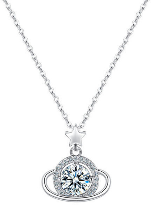 FANSYLI 14K 18K 도금 보석 목걸이 여성 별 펜던트 체인 목걸이 반짝이 목걸이 명절 선물 W2502F24
