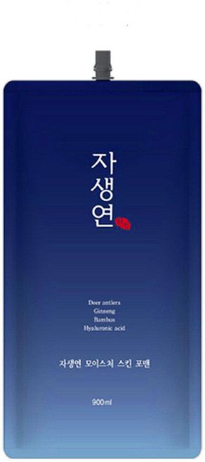 댕기머리 자생연 모이스처 스킨 포맨 900ml 리필 토너, 5개