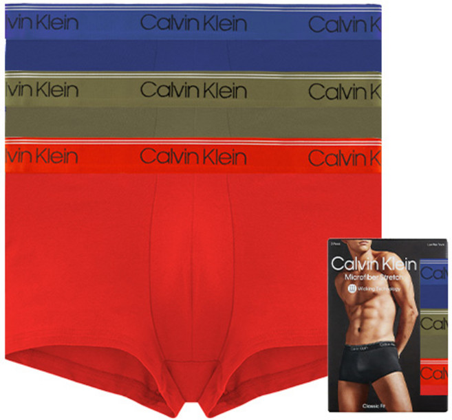 캘빈클라인 언더웨어 CK 남자 팬티 속옷 드로즈 사각 세트