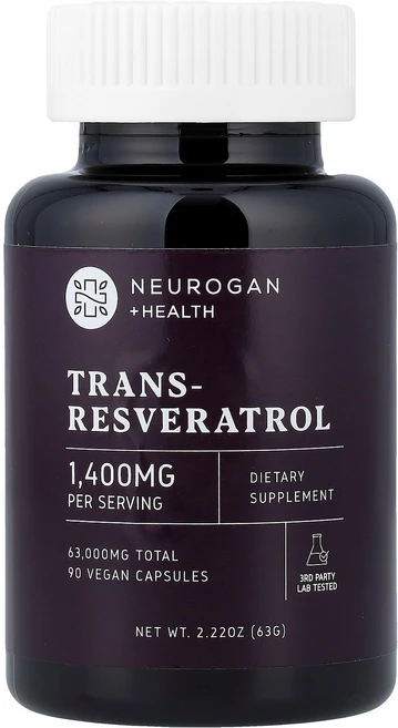 Neurogan Health Trans-Resveratrol 90 Vegan Capsules 700 mg per Capsule, 1개 - 쿠팡