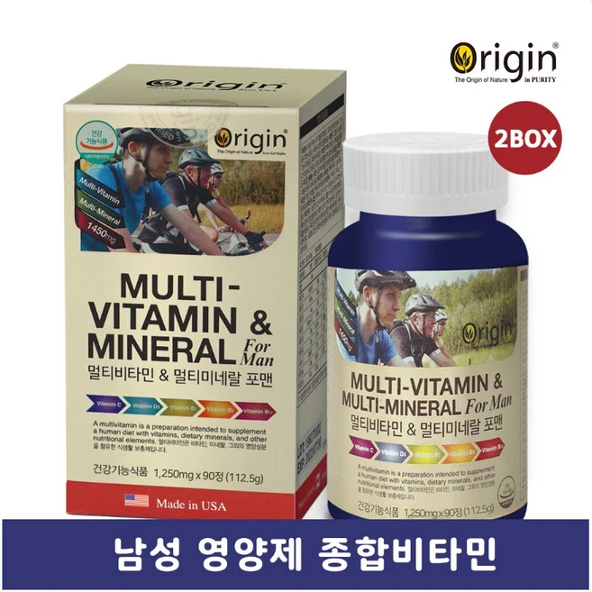 남성 활력 복합 건강 관리 기능 식품 종합 멀티 비타민 미네랄 남자 항산화 영양제 하루 한캡슐 3개월분 + 마음담음 아로마 스프레이 증정 오리진 멀티비타민 포맨, 90정, 2개 - 쿠팡