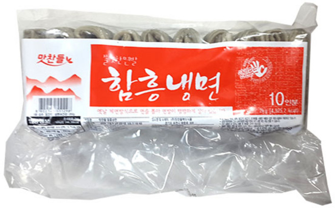 맛찬들백미식품 함흥냉면2kg, 2kg, 5개