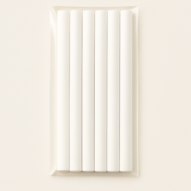 일반 순면 코튼 가습기필터 8mm 소형 가습기 필터 교체 잘라쓰는필터 호환, 6개, 195x8mm