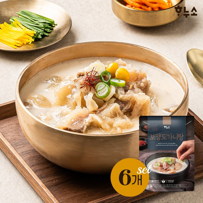 하누소 보양도가니탕 700g, 6개