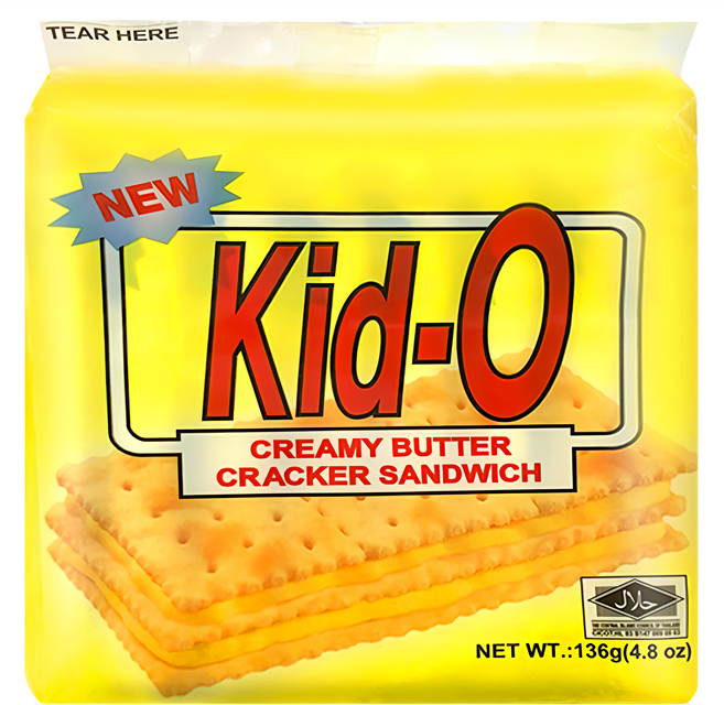 Kid-O 奶油三明治餅乾, 136g, 1袋