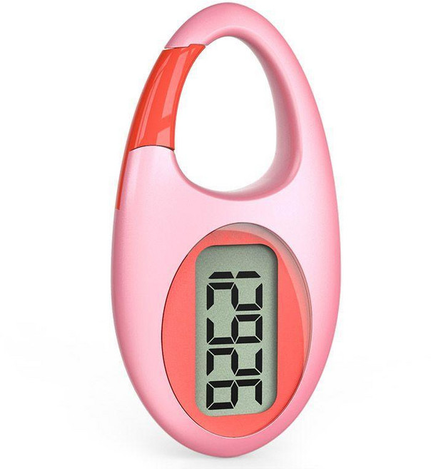 無品牌 電子計步器 大數字顯示, 1個, 粉配紅