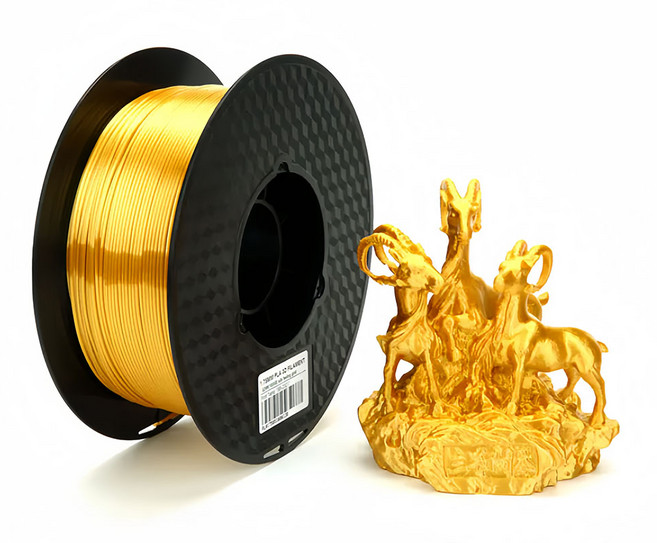 CC3D PLA 실크 골드 3d 프린터 소모품 실크 1.75mm 1000G 3D 프린터 재료 실크 pla 인쇄 리필 필라멘트 진공 포장 1kg 반짝이다 실크 금속 광택