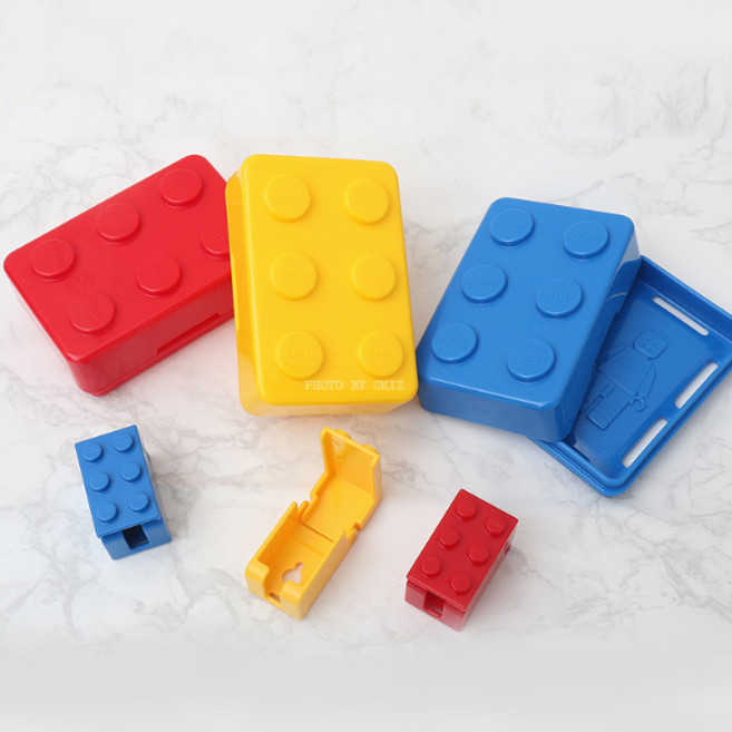 옥스포드 비누통 (블루 엘로우 레드) 3개 + 칫솔걸이 (블루 엘로우 레드) 3개, 옥스포드-SO0031, 1세트