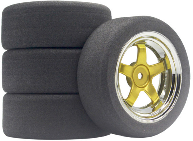 RC 레이싱카 액세서리 4개 세트 레이싱 폼 타이어 휠 림 세트 HSP HPI 1/10 온로드 RC카 94122 94123 TT02용, [15] 9001-6019