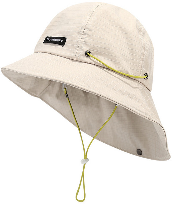 두리안나 경량 스프링 조절 등산모자 버킷햇 아웃도어 캠핑 여행용 모자, 아이보리