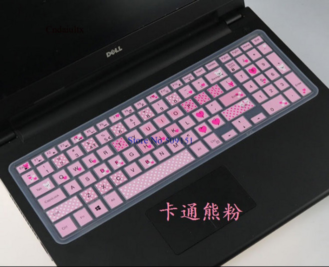 호환 Dell Inspiron Ins 노트북 키보드 커버 스킨 15 5000 15MD 15LD 15UD M5555D M5545D 5547 Vostro 3000 3546D 15CR, [01] Clear