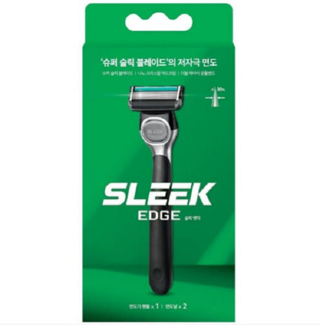 도루코 슬릭엣지 면도기 1입+면도날 2입, 1개