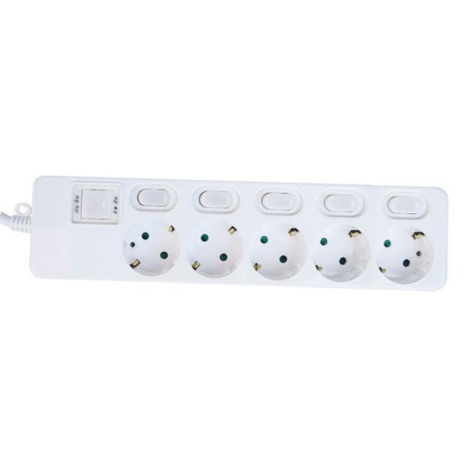 신성전기산업 다조아 멀티탭 5구 개별 1.5M mun*03104vX, 1, 1